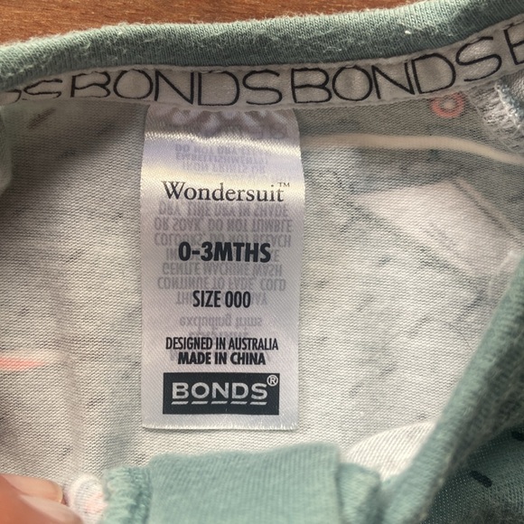 Bonds Wondersuit Zippy 0-3m size 000 Airplanes - Picture 2 of 7